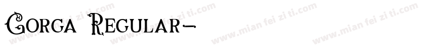 Gorga Regular字体转换